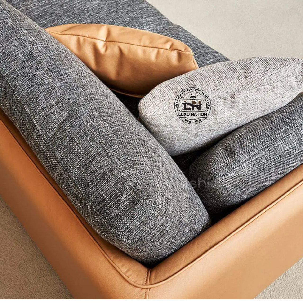 Luxo Nation Luxury L-Shaped Sofa – Modern, Stylish & Space-Saving